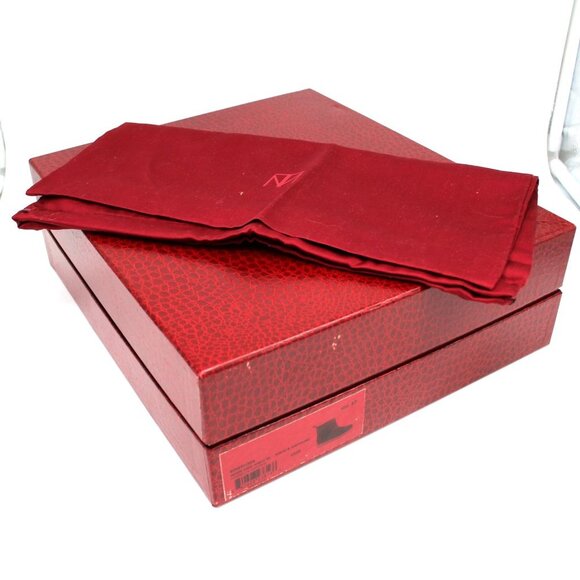 Tamara Mellon Inside Edge 30 Suede Shearling Ankle Bootie Cognac Natural 37 NEW - Picture 8 of 8